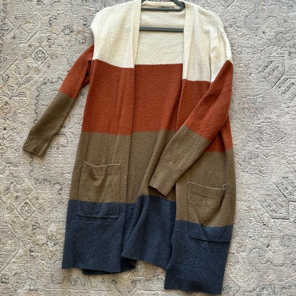 Madewell Kent Colorblock Cardigan